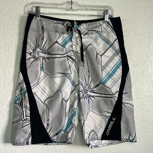 O’Neill men’s swim trunk size 29 white blue